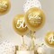 24pcs 50th Anniversary Decorations Balloons Gold 50th Wedding Anniversary